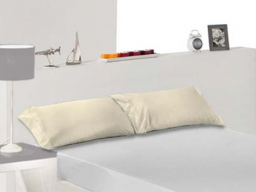 Tencel kussensloop off white 90 x 40 cm